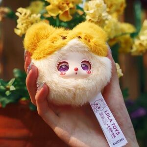 NIB Authentic Liila’s Garden Tea Party Orange Tiger Plush Pendant Keychain